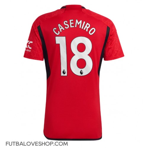 Dres Manchester United Casemiro #18 Domáci 2023-24 Krátky Rukáv